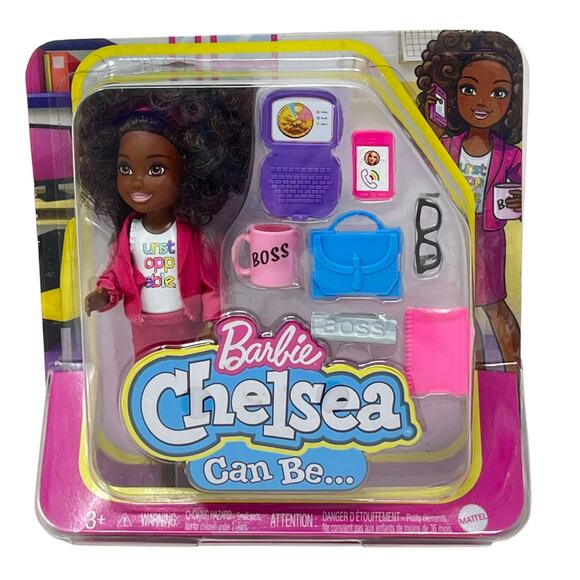 Barbie Chelsea "You Can Be Anything" BOSS Version Mattel New Sealed - Picture 1 of 2
